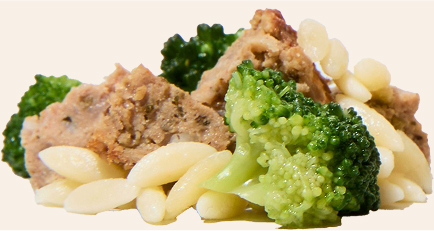 Pile of finger food meal
