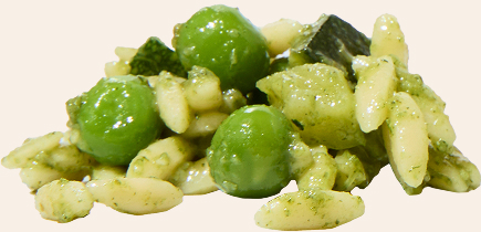 Pile of finger food meal
