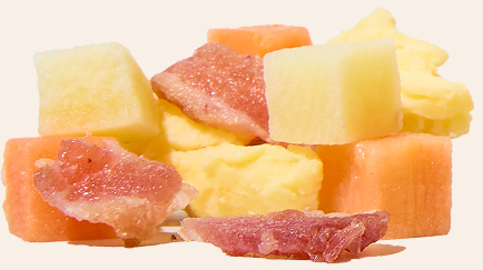 Pile of finger food meal
