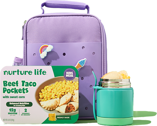 Lunchbox with thermos and Nurture Life meal