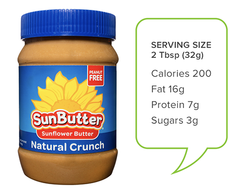 peanut butter altnernatives | SunButter natural crunch