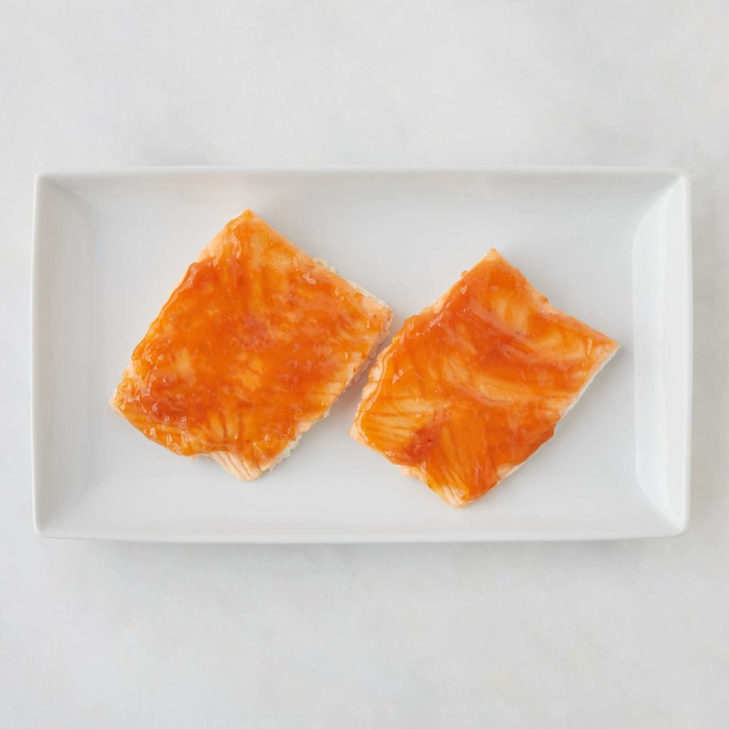 family meals orange salmon with soy glaze