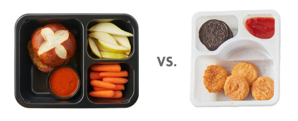 Nurture Life vs. Lunchables nutrition