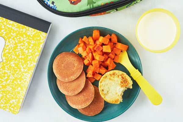 breakfast for kids | Egg Bite with Pancakes & Sweet Potatoes | Nurture Life